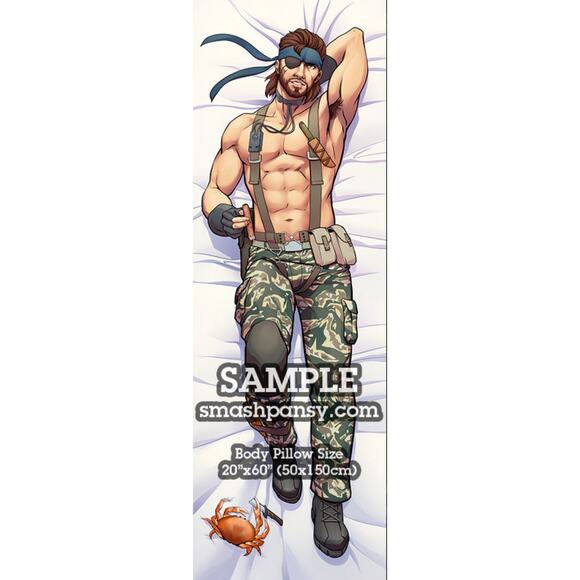 Metal Gear Snake Eater Dakimakura Naked Snake Bodypillow Cover - Picture 2 of 6